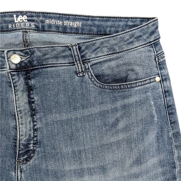 Riders by Lee Straight Leg Jeans Women Size 20 Inseam 30.5" Style# 1SMTCW7 - Picture 5 of 11